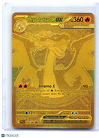 2025 Pokemon—Mega Charizard X ex #130/094 PFL—Mega Hyper Rare Gold [LP]