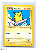 2001 Pokemon—Surfing Pikachu #28 Wizards—Black Star Promo Nonholo [MP]