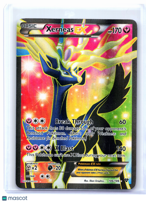 2014 Pokemon—Xerneas EX #146/146 XY—Ultra Rare Holo [Moderately Played]