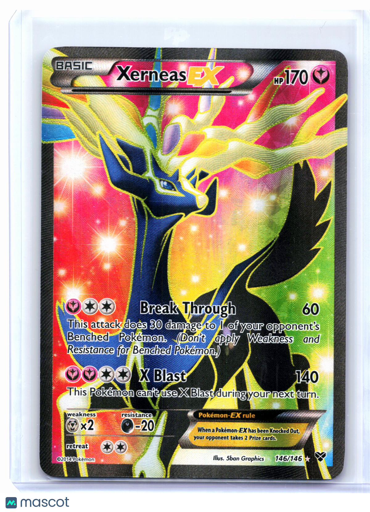 2014 Pokemon—Xerneas EX #146/146 XY—Ultra Rare Holo [Moderately Played]