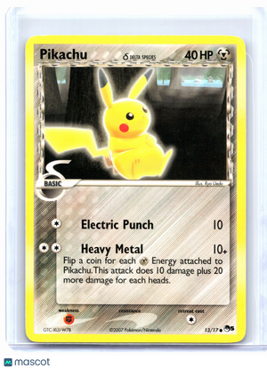 2007 Pokemon—Pikachu (Delta Species) #13/17 POP Series 5—Common Nonholo [HP]