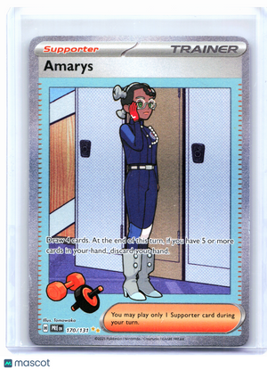2025 Pokemon—Amarys #170/131 Prismatic Evolutions—SIR Holo [Damaged]