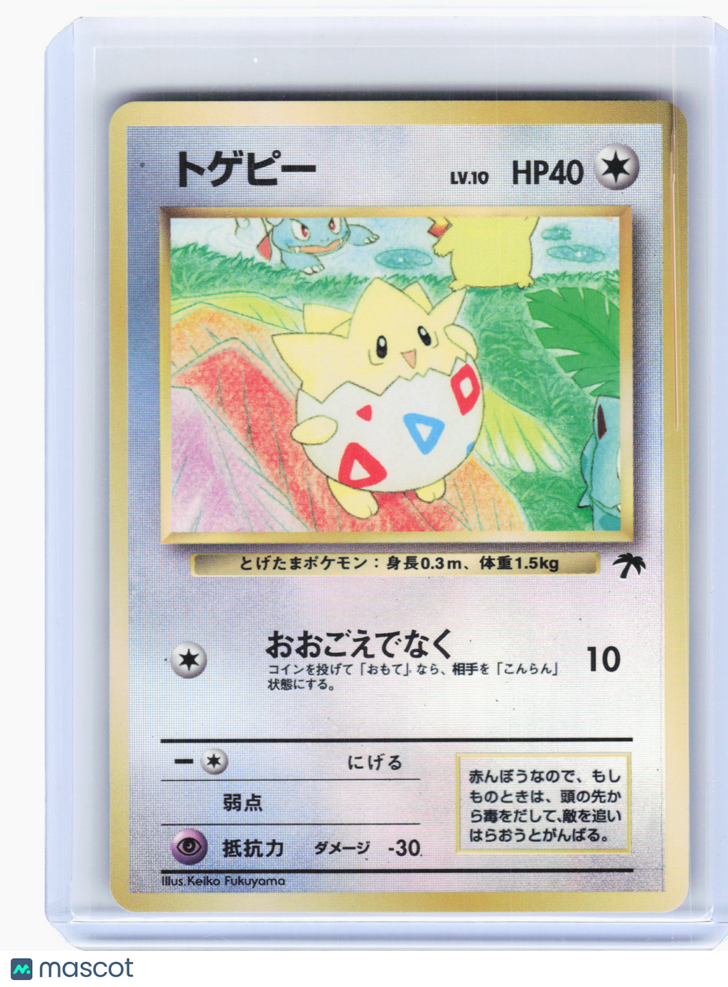 1999 Pokemon—Togepi #4 Southern Island—Common Holo Japanese [Moderately Played]