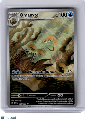 2023 Pokemon—Omanyte #180 Scarlet & Violet 151—Illustration Rare Holo [LP]