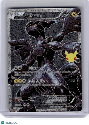 2021 Pokemon—Zekrom #114 Celebrations: Classic Collection—Rare Holo