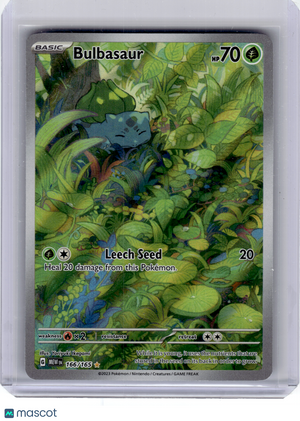 2023 Pokemon—Bulbasaur #166 Scarlet & Violet 151—Illustration Rare Holo