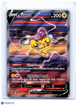 2023 Pokemon—Raikou V #GG41/GG70 Crown Zenith: Galarian Gallery—Ultra Rare Holo