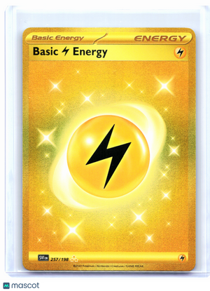 2023 Pokemon—Basic Lightning Energy #257/198 Scarlet & Violet—Hyper Rare Holo