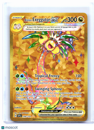 2024 Pokemon—Alolan Exeggutor ex #248/191 Surging Sparks—Hyper Rare Holo