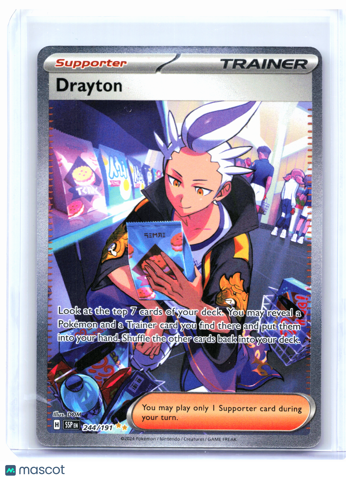 2024 Pokemon—Drayton #244/191 Surging Sparks—Special Illustration Rare Holo