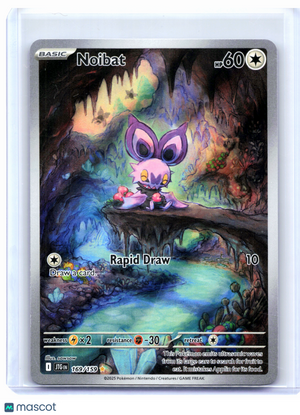 2025 Pokemon—Noibat #169/159 Journey Together—Illustration Rare Holo