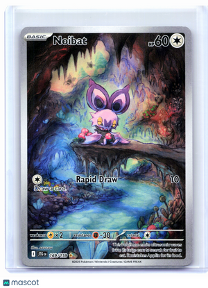 2025 Pokemon—Noibat #169/159 Journey Together—Illustration Rare Holo [LP]