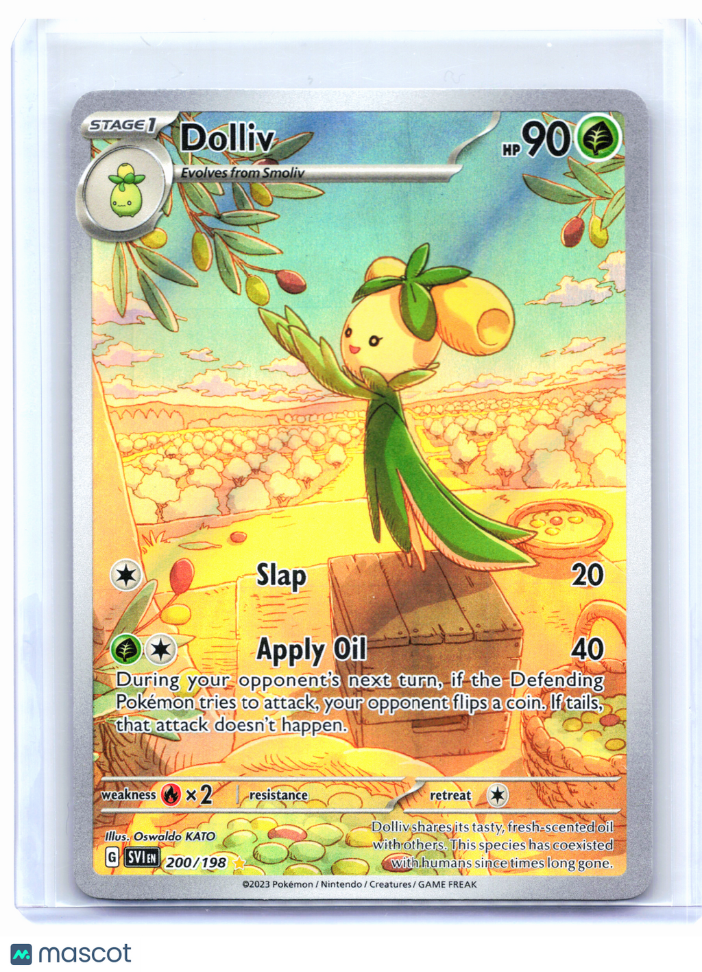 2023 Pokemon—Dolliv #200/198 Scarlet & Violet Base Set—Illustration Rare [LP]