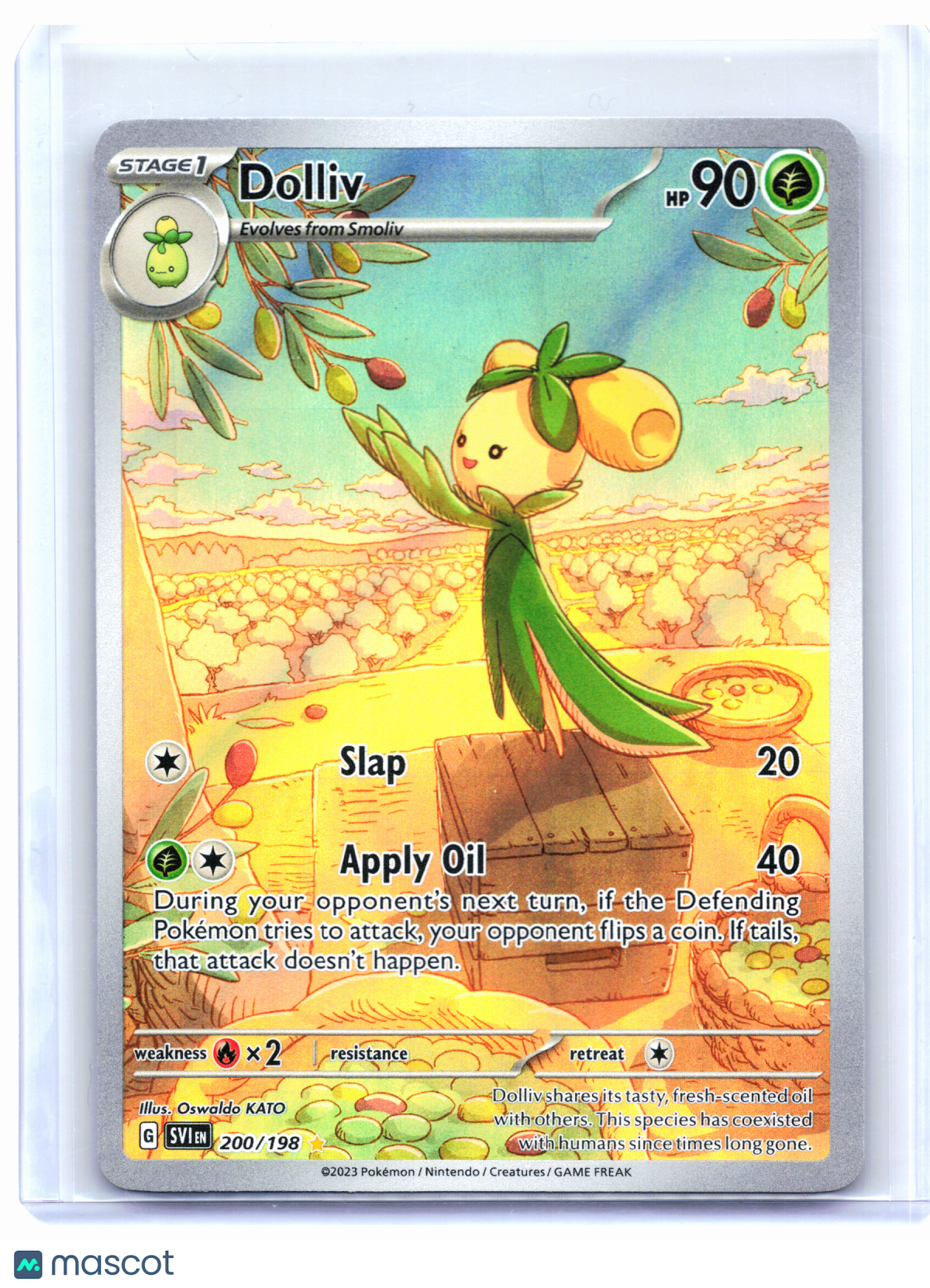 2023 Pokemon—Dolliv #200/198 Scarlet & Violet Base Set—Illustration Rare [LP]
