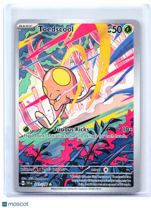 2023 Pokemon—Toedscool #201/198 Scarlet & Violet Base Set—Illustration Rare [LP]