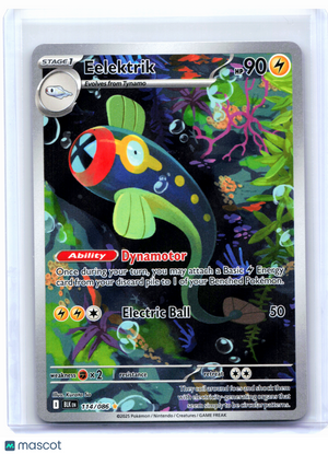 2025 Pokemon—Eelektrik #114/086 Black Bolt—Illustration Rare Holo [LP]