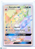2017 Pokemon—Gyarados GX #112/111 Crimson Invasion—Secret Rare Rainbow [LP]