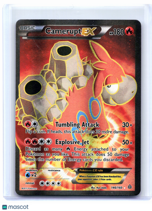 2015 Pokemon—Camerupt EX #146/160 Primal Clash—Ultra Rare Holo [Lightly Played]