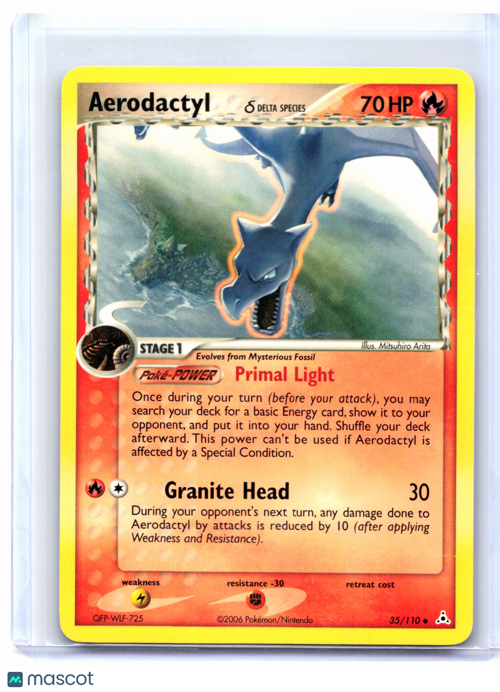 2006 Pokemon—Aerodactyl (Delta Species) #35 Holon Phantoms—Uncommon Nonholo [LP]