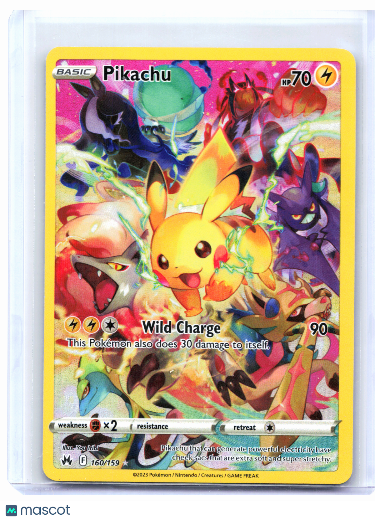 2023 Pokemon—Pikachu #160/159 Crown Zenith—Ultra Rare Holo [Lightly Played]
