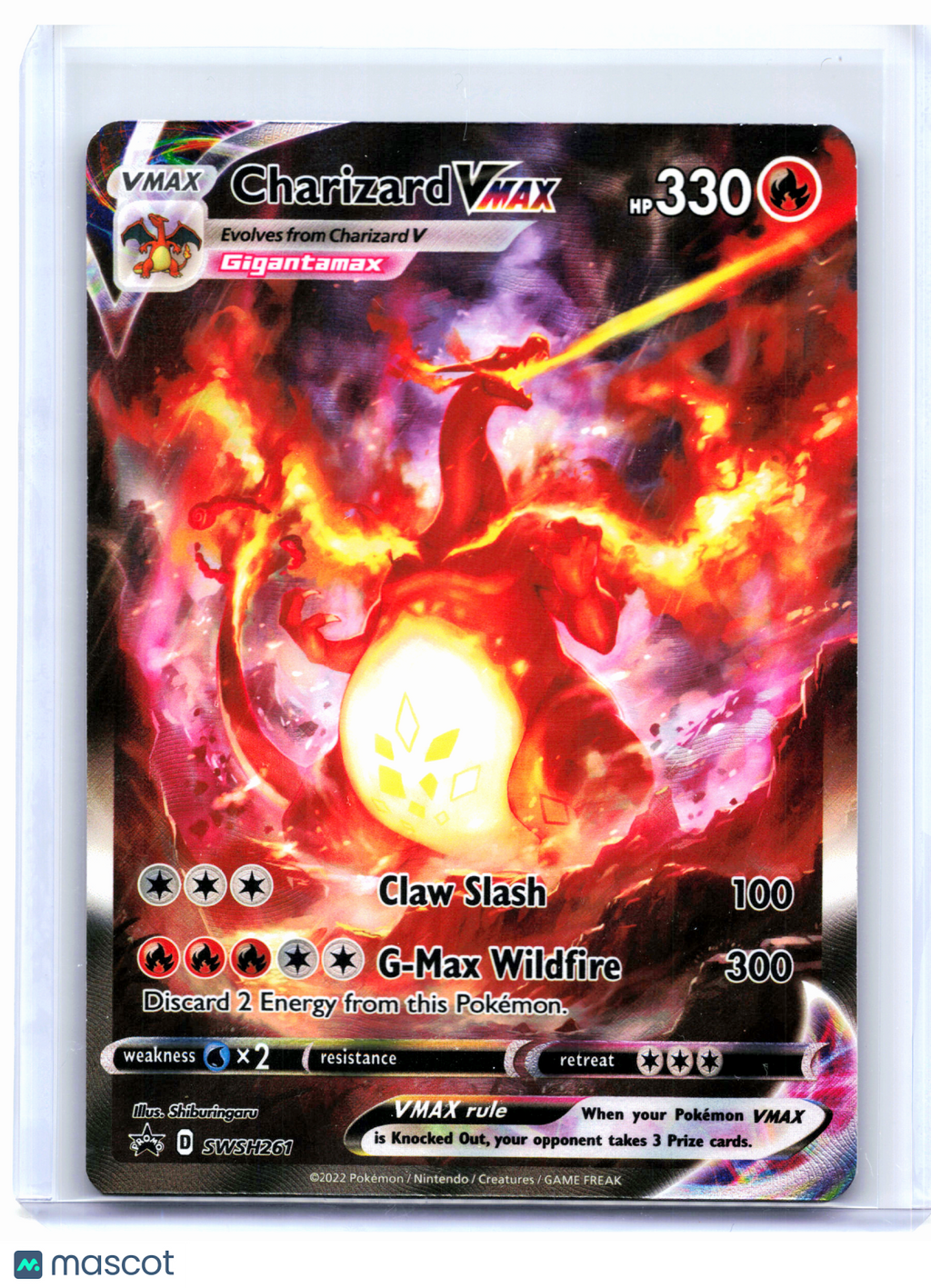 2022 Pokemon—Charizard VMAX #SWSH261 Sword & Shield Promos—Black Star Promo [HP]