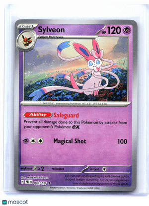 2025 Pokemon—Sylveon (Master Ball Pattern) #040/131 Prismatic Evolutions—Rare