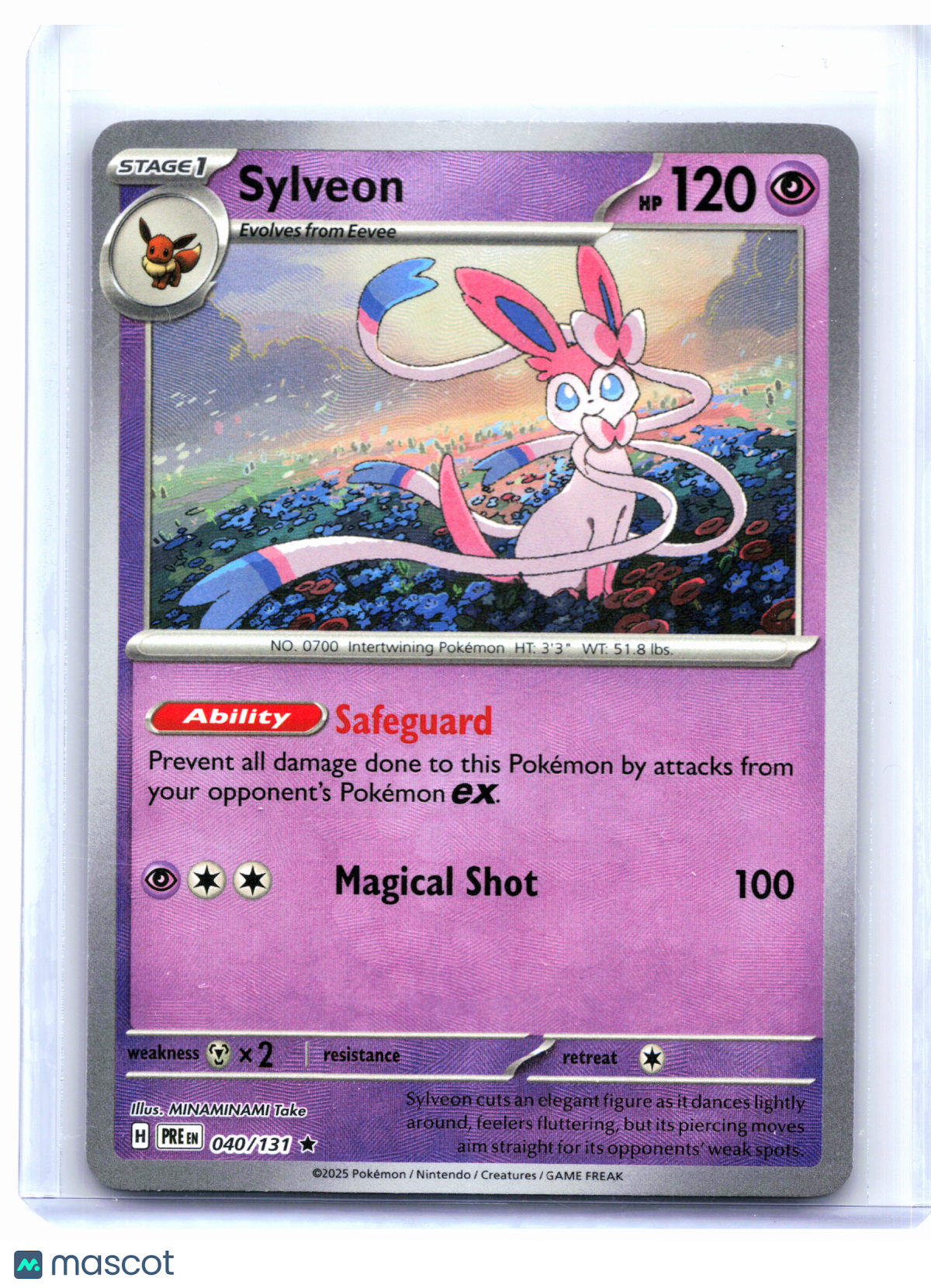 2025 Pokemon—Sylveon (Master Ball Pattern) #040/131 Prismatic Evolutions—Rare