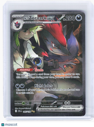 2025 Pokemon—N'S Zoroark ex #185 Journey Together—SIR Holo [Lightly Played]
