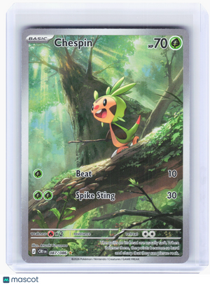 2026 Pokemon—Chespin #87 Chaos Rising—Illustration Rare Holo