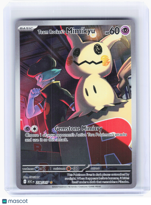 2026 Pokemon—Team Rocket's Mimikyu #238 Ascended Heroes—Illustration Rare Holo