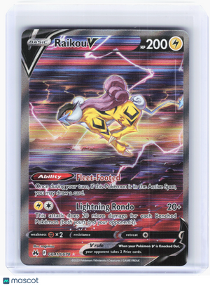 2023 Pokemon—Raikou V #GG41 Crown Zenith: Galarian Gallery—Ultra Rare Holo