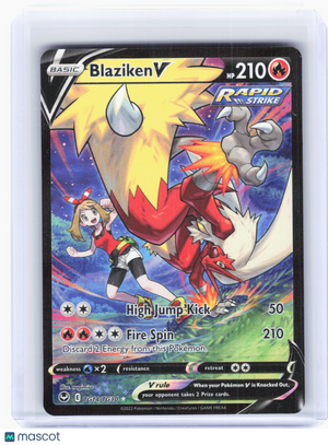 2022 Pokemon—Blaziken V #TG14 Silver Tempest Trainer Gallery—Ultra Rare Holo