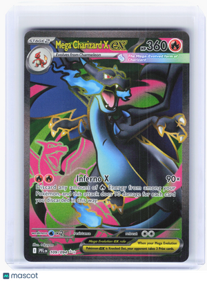 2025 Pokemon—Mega Charizard X ex #109 Phantasmal Flames—Ultra Rare Holo