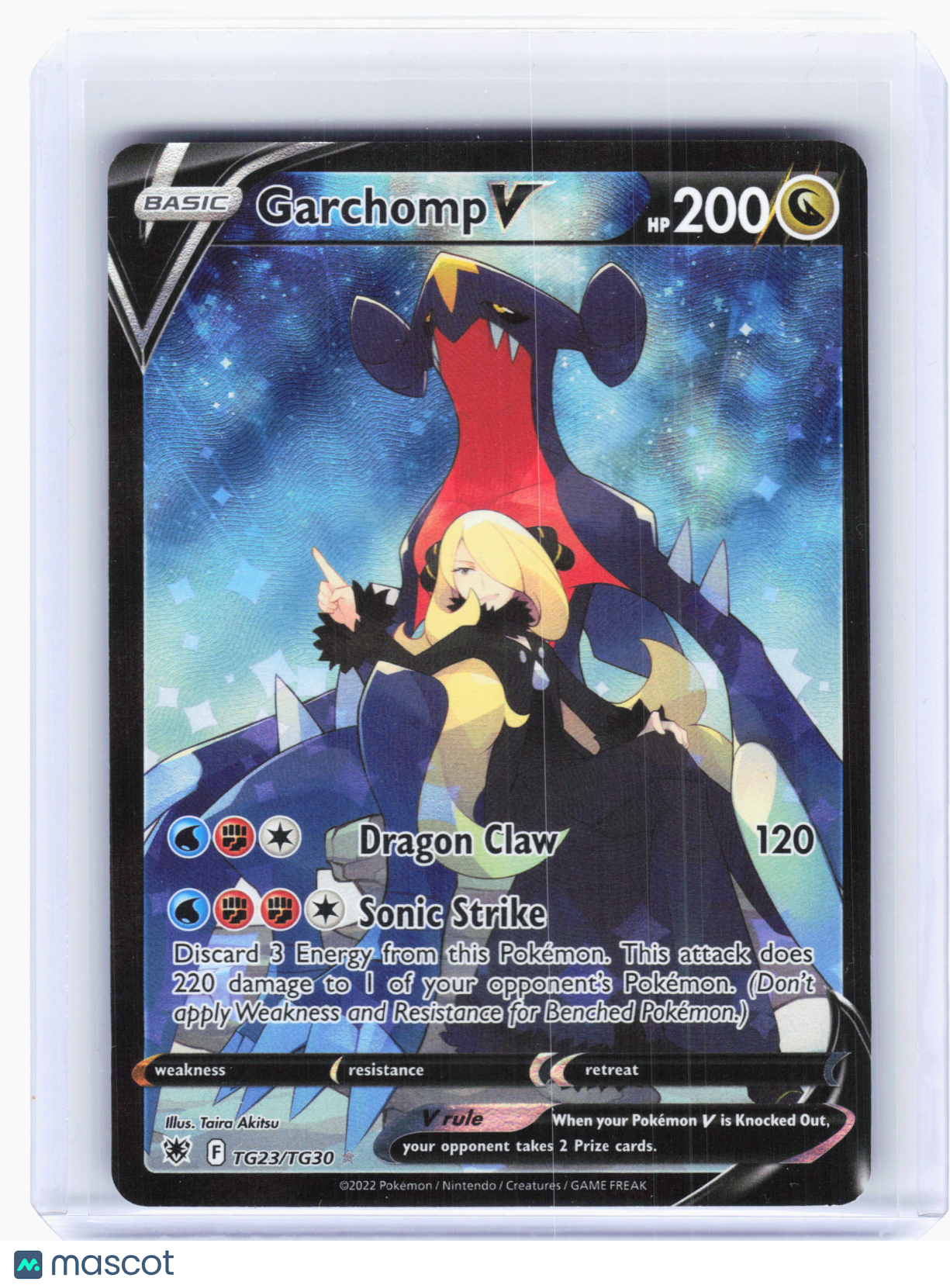 2022 Pokemon—Garchomp V #TG23 Astral Radiance Trainer Gallery—Ultra Rare Holo