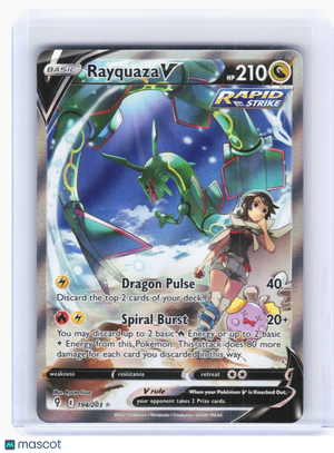 2021 Pokemon—Rayquaza V #194 Evolving Skies—Ultra Rare Holo