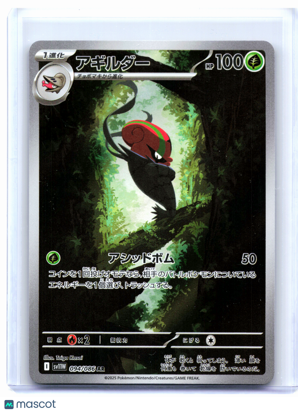 2025 Pokemon—Accelgor #094/086 White Flare—Art Rare Holo Japanese