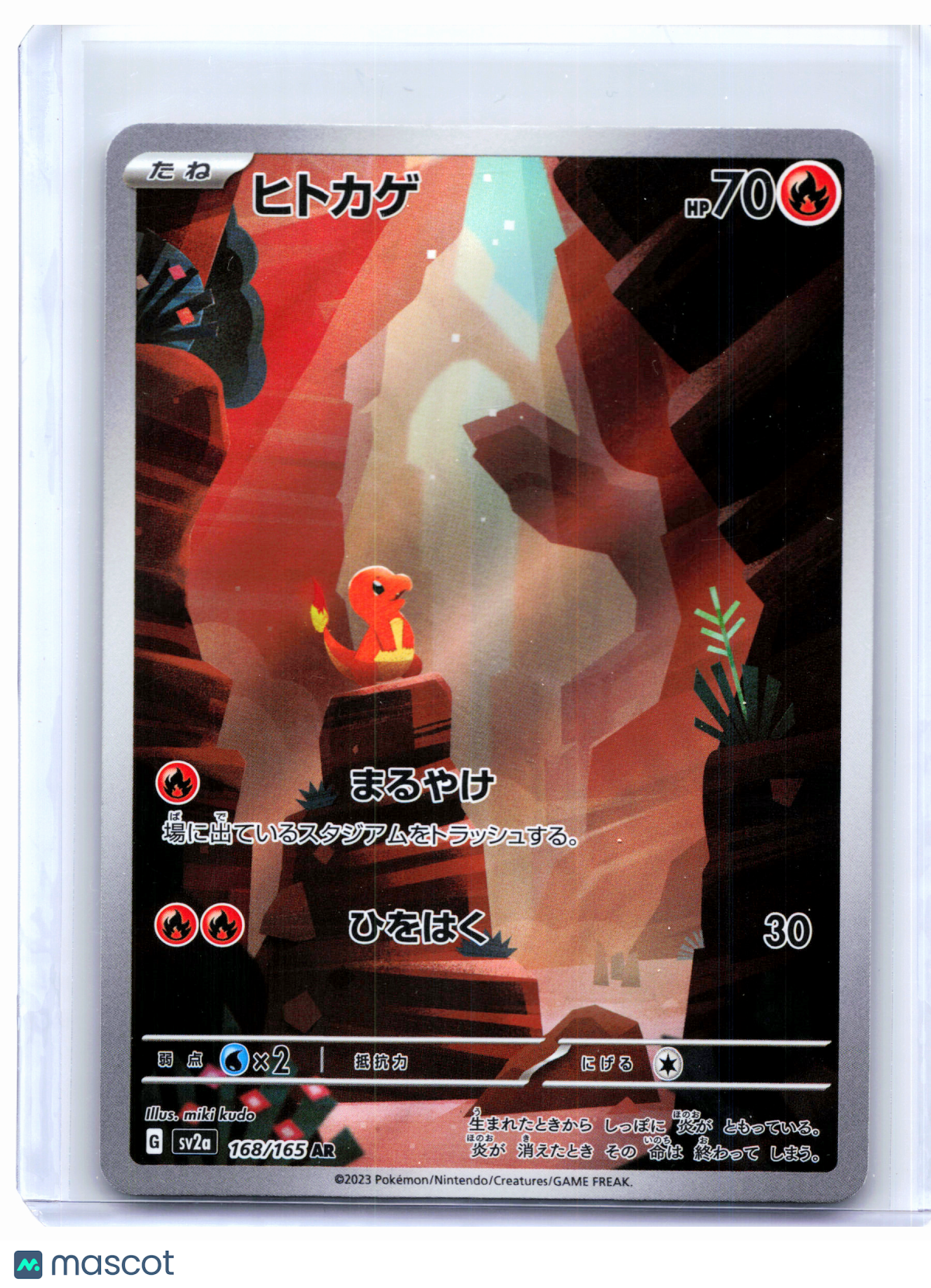 2023 Pokemon—Charmander #168/165 Pokemon Card 151—Art Rare Holo Japanese [LP]