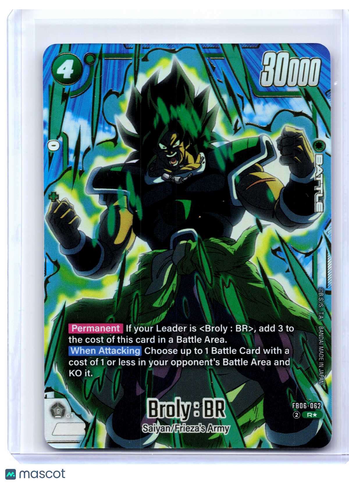 2025 Dragon Ball Super Card Game—Broly : BR (Gold) #FB06-062 DBSFW_PR—Rare Foil