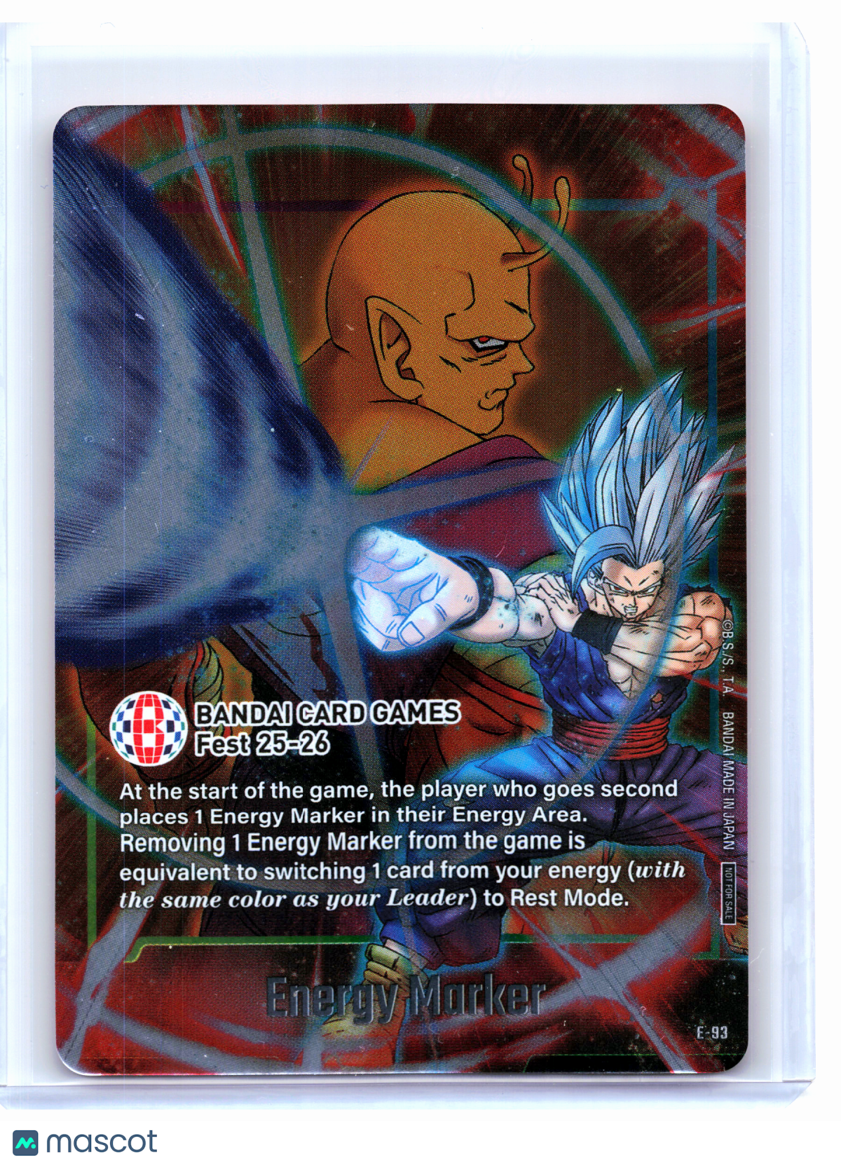2025 Dragon Ball Super—Energy Marker #E-93 Fusion World Energy Markers—Foil