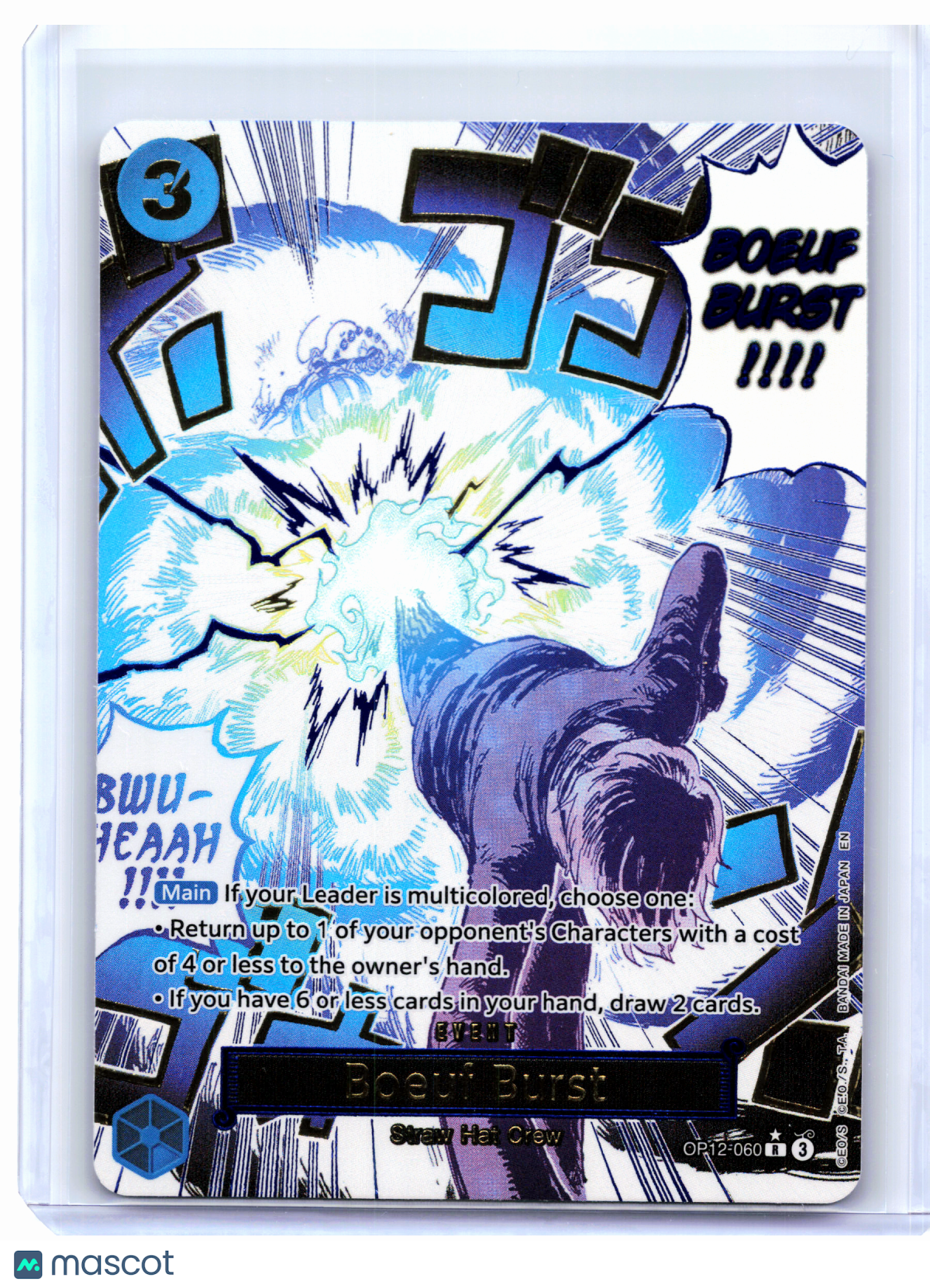 2025 One Piece—Boeuf Burst (Alt Art) #OP12-060 Legacy of the Master—Rare Foil