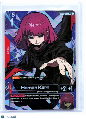 2025 Gundam Card Game—Haman Karn #GD02-091 Dual Impact—Rare+ Foil