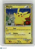 2010 Pokemon—Pikachu Pikachu World Collection— Holo Italian [MP] (English Back)