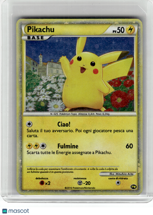 2010 Pokemon—Pikachu Pikachu World Collection— Holo Italian [MP] (English Back)