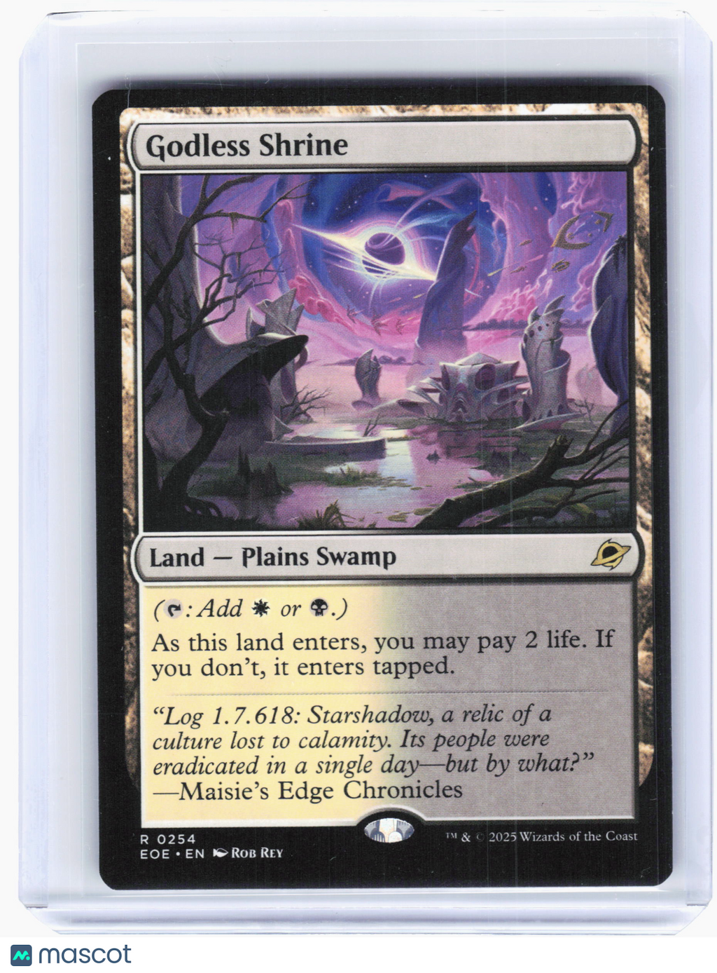 2025 Magic: The Gathering—Godless Shrine #254 Foundations—Rare Non-Foil