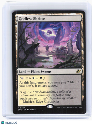 2025 Magic: The Gathering—Godless Shrine #254 Foundations—Rare Non-Foil
