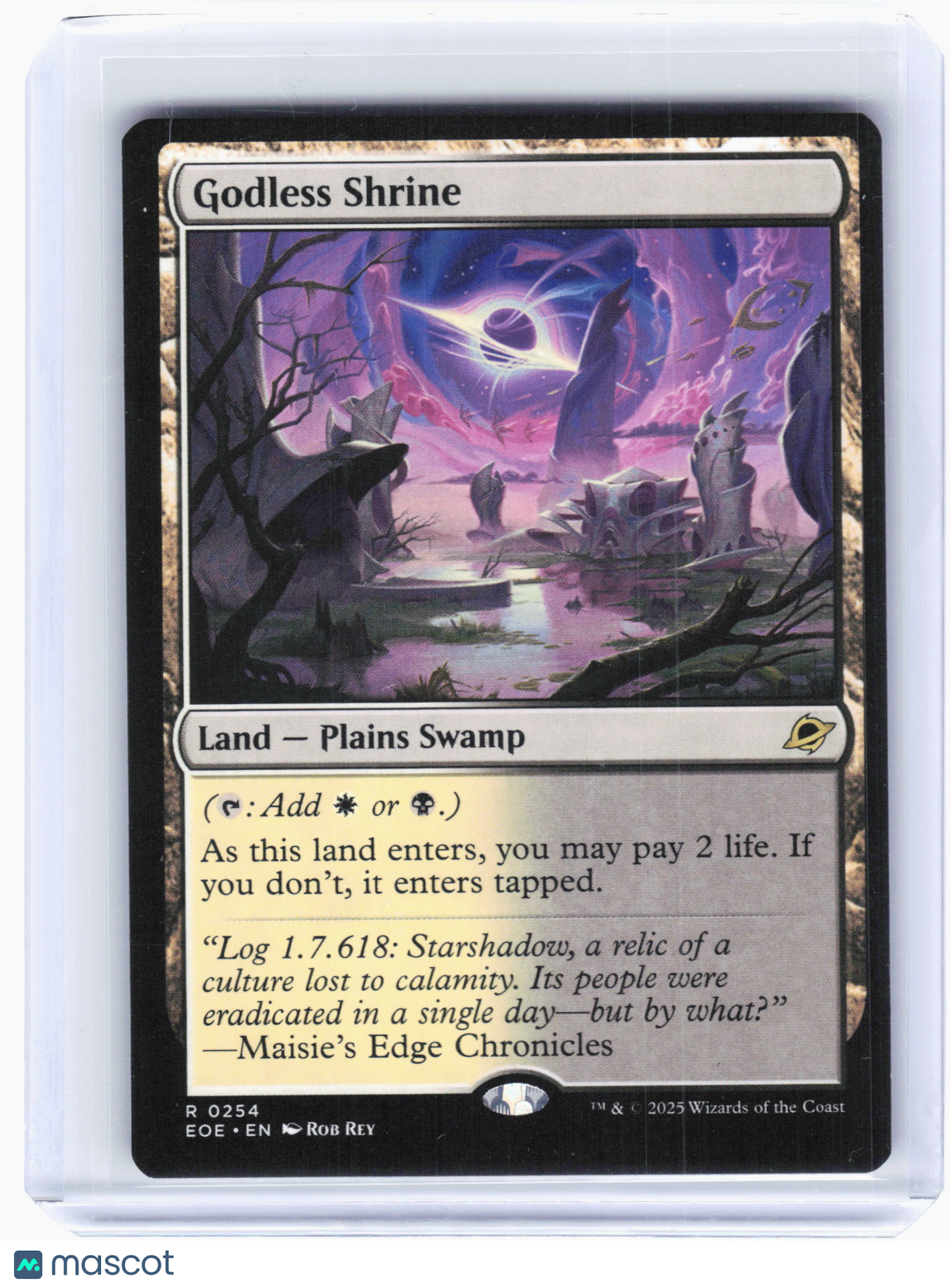 2025 Magic: The Gathering—Godless Shrine #254 Foundations—Rare Non-Foil
