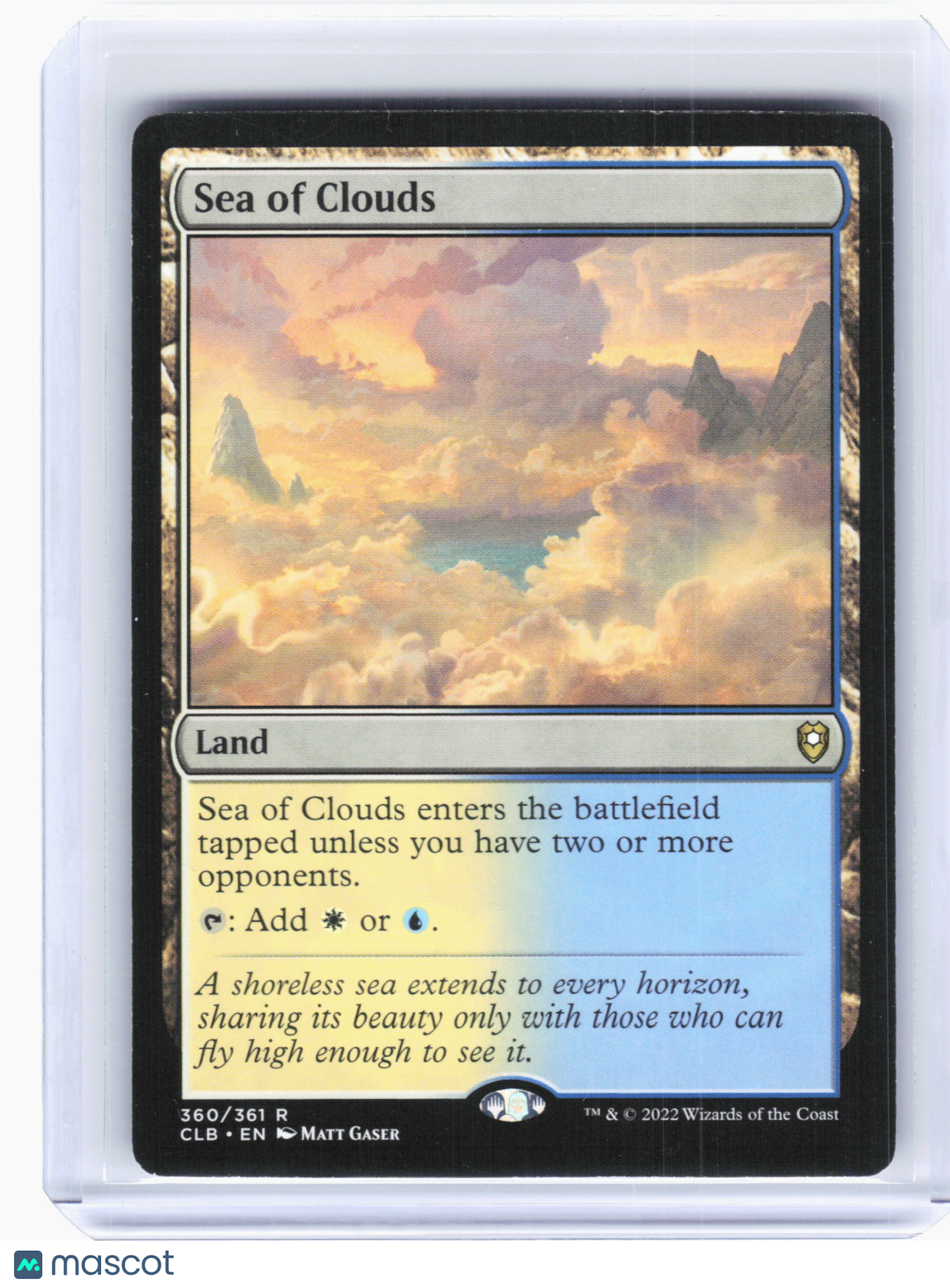 2022 MTG—Sea of Clouds #360 CL: Battle for Baldur's Gate—Rare Non-Foil [MP]
