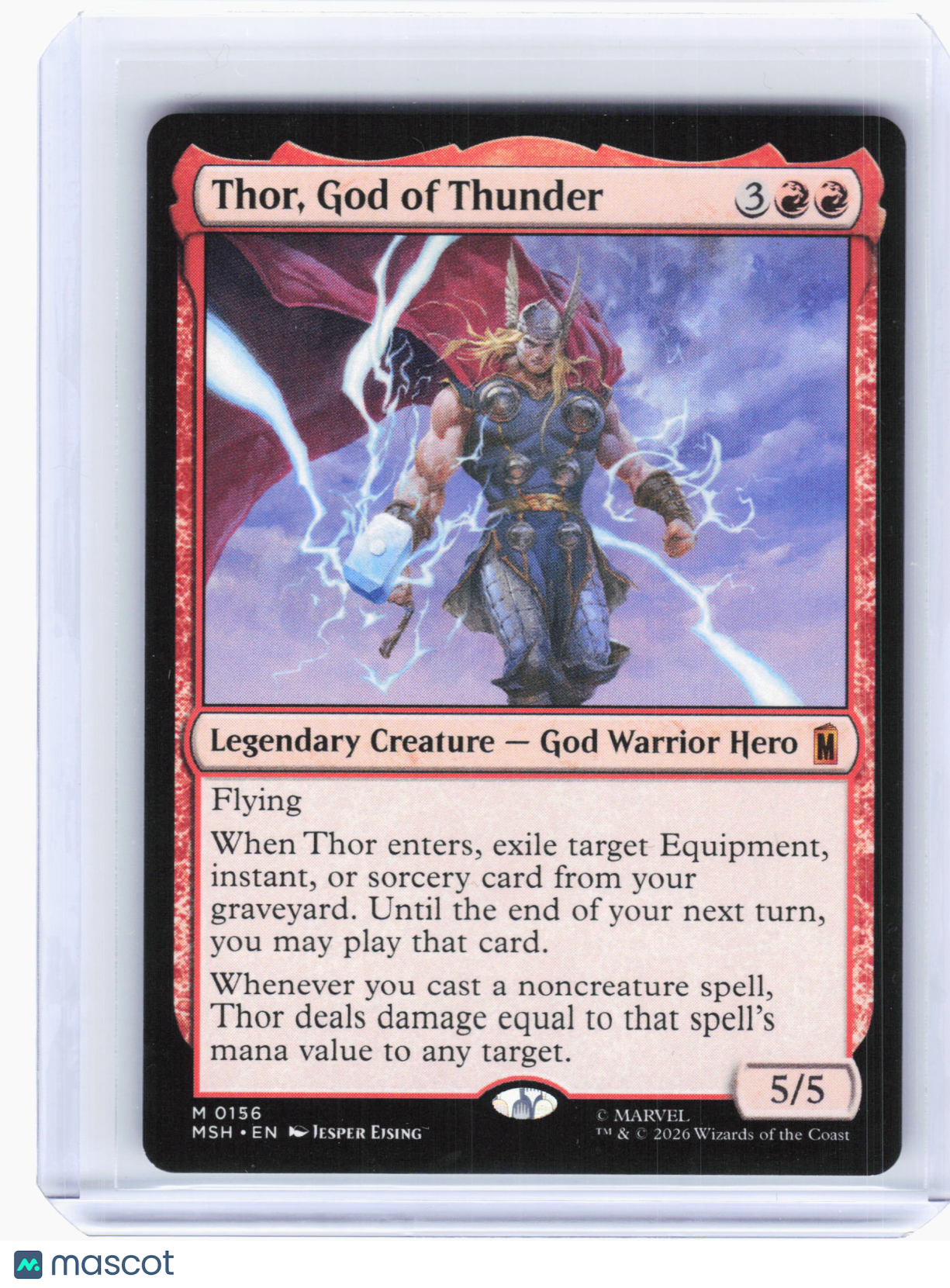 2026 Magic: TG—Thor, God of Thunder #156 Marvel Super Heroes—Mythic Non-Foil