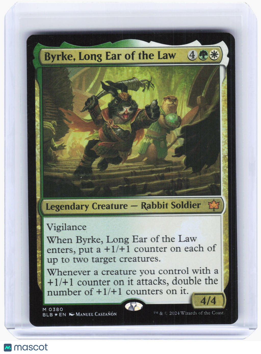 2024 Magic: TG—Byrke, Long Ear of the Law #380 Bloomburrow—Mythic Foil