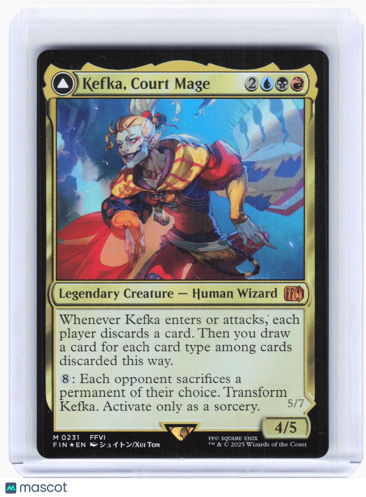 2025 Magic: The Gathering—Kefka, Court Mage #231 Final Fantasy—Mythic Foil